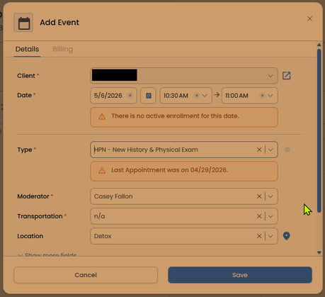HPN Sceduling Options